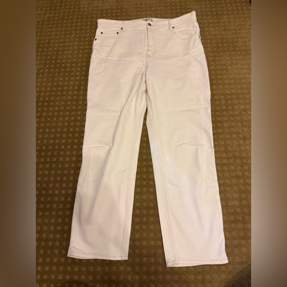 Abercrombie & Fitch Long Cream Jeans
